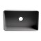 Alfi Brand Gray Matte Smooth Apron 30" x 18" Single Bowl Fireclay Farm Sink ABF3018-GM - alternate 4